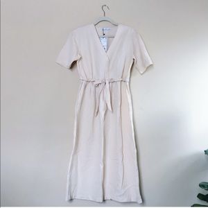Belted linen Mango dress